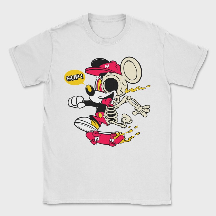 Crazy Mickey, Tricou Barbati (Unisex)
