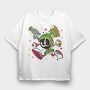 Crazy Marvin the Martain, Tricou Oversize Barbati (Unisex)