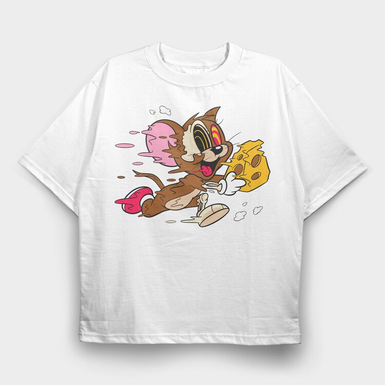 Crazy Jerry, Tricou Oversize Barbati (Unisex)