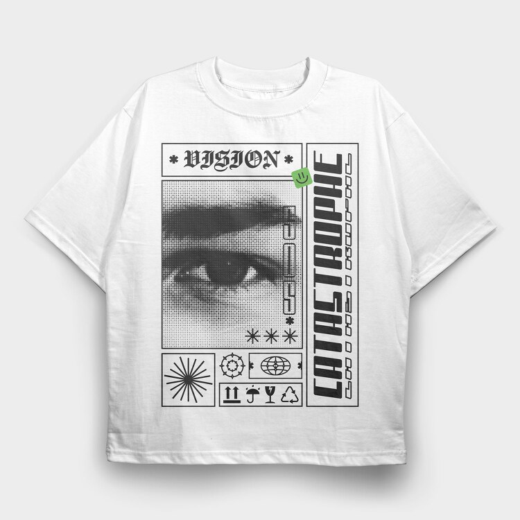 Catastrophe 2, Tricou Oversize Barbati (Unisex)
