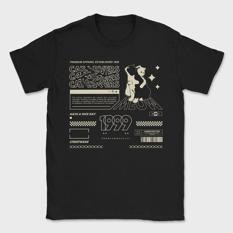 Cat Lovers 2, Tricou Barbati (Unisex)