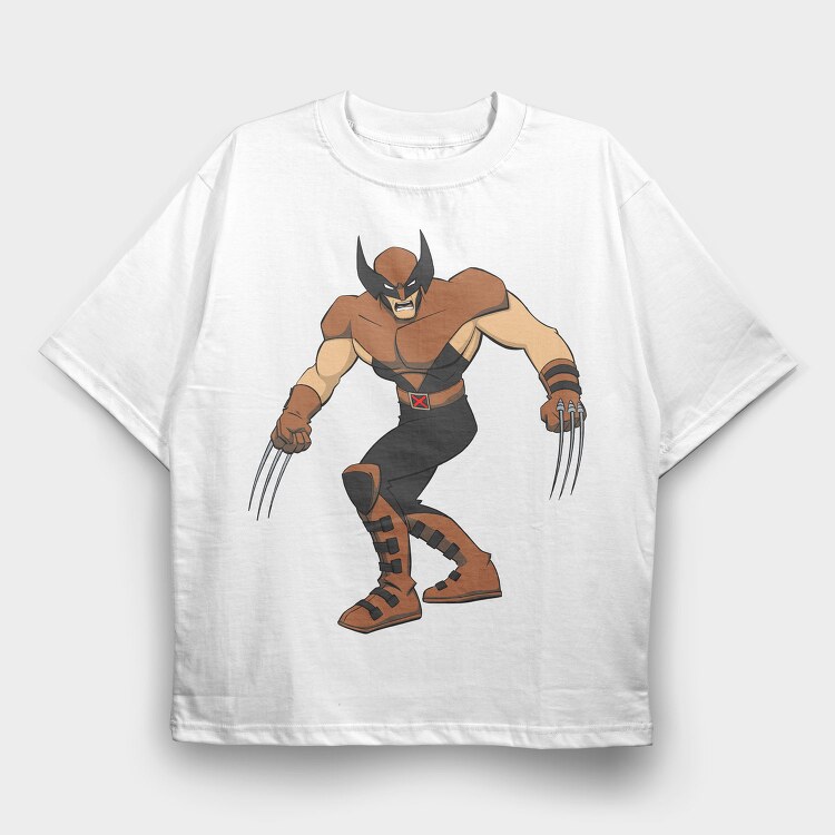 Cartoon Retro X Men 4, Tricou Oversize Barbati (Unisex)