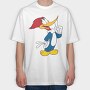 Cartoon Retro Woody Woodpecker 2, Tricou Oversize Barbati (Unisex)