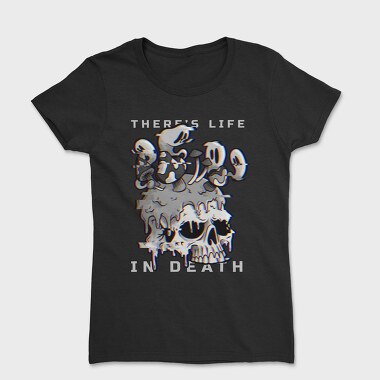 Skull With Cartoon Mushrooms Life In Death Tote, Tricou Femei