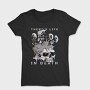 Skull With Cartoon Mushrooms Life In Death Tote, Tricou Femei