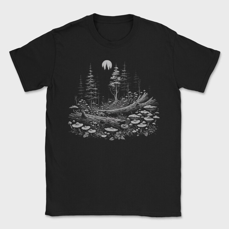 Dark Enchanted Mystical Forest, Tricou Barbati (Unisex)