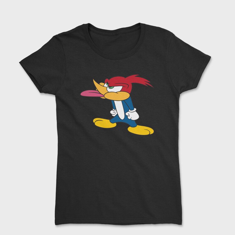 Cartoon Retro Woody Woodpecker 1, Tricou Femei