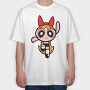 Cartoon Retro the Powerpuff Girls 5, Tricou Oversize Barbati (Unisex)