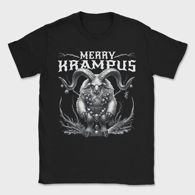 Dark Merry Krampus Portrait Trend, Tricou Barbati (Unisex)
