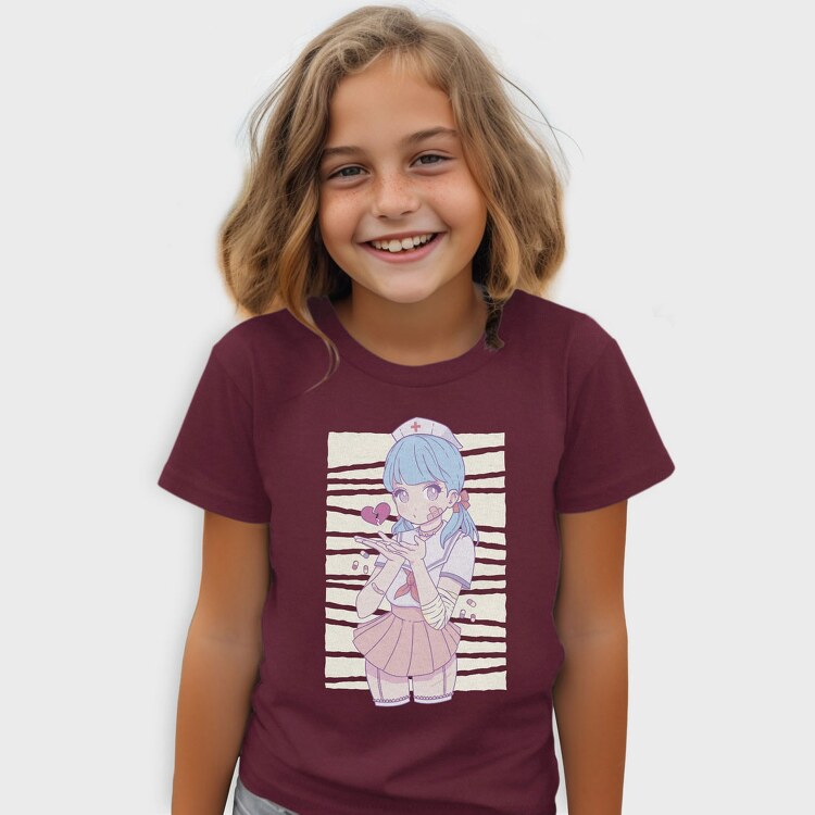 Menhera Nurse Kawaii Anime Girl, Tricou Copii