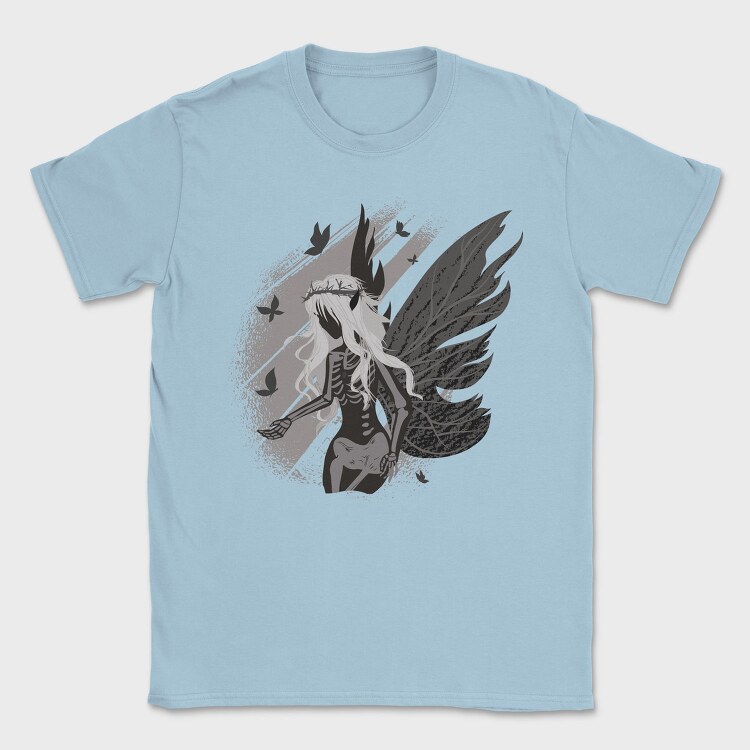 Dark Skeleton Fairy Fantasy Grunge, Tricou Barbati (Unisex)