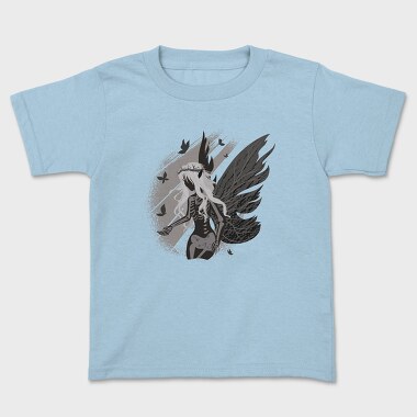 Dark Skeleton Fairy Fantasy Grunge, Tricou Copii