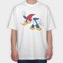 Cartoon Retro Woody Woodpecker 5, Tricou Oversize Barbati (Unisex)