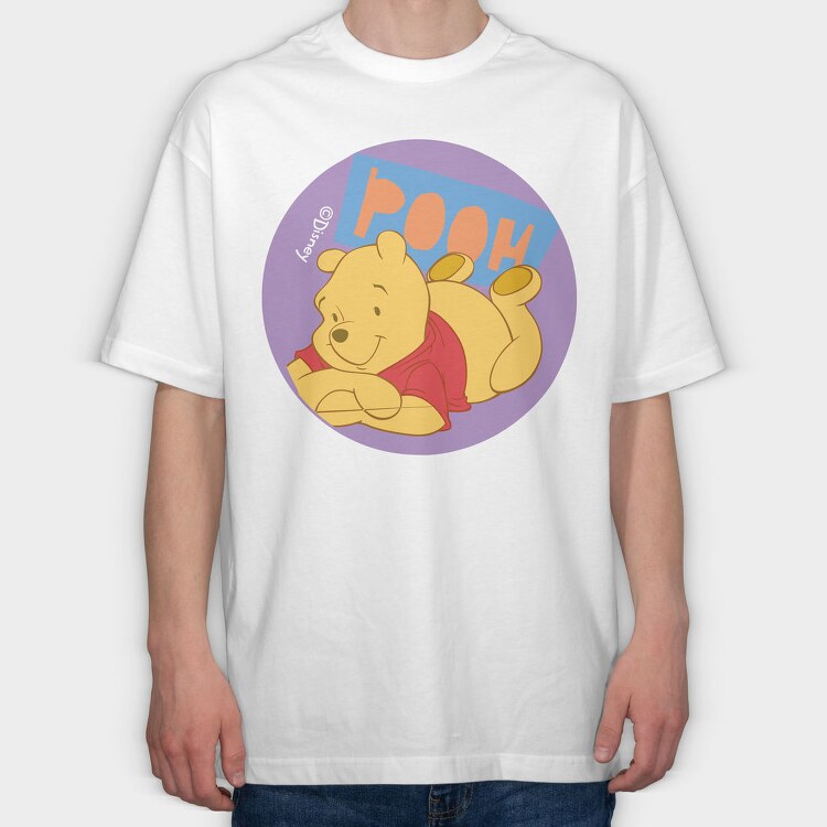 Cartoon Retro Winnie the Pooh 5, Tricou Oversize Barbati (Unisex)