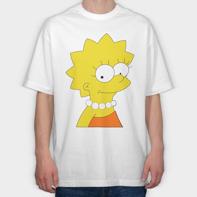 Cartoon Retro the Simpsons 4, Tricou Oversize Barbati (Unisex)
