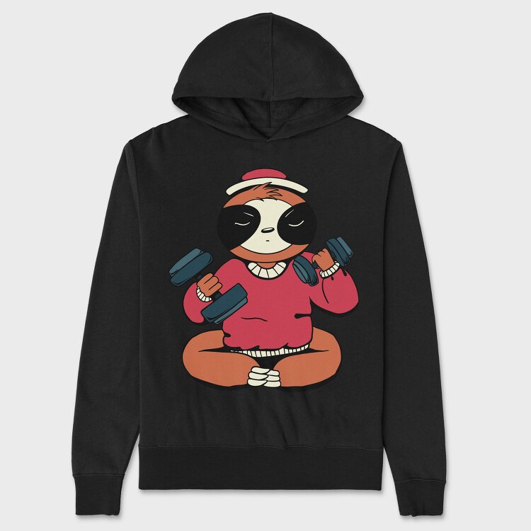 Sloth Exercise, Hanorac Oversize Barbati (Unisex)