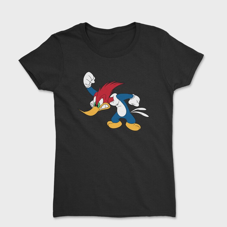 Cartoon Retro Woody Woodpecker 5, Tricou Femei