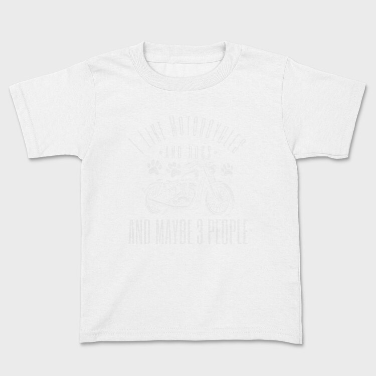 Motorcycle And Dogs Love Motorcycle Quote, Tricou Copii
