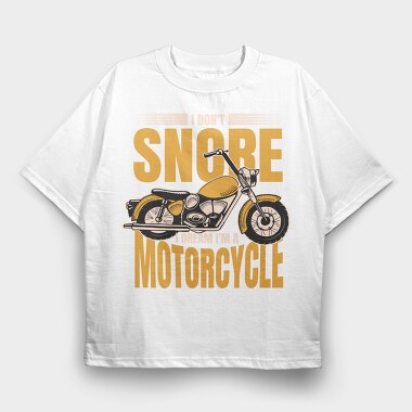 Motorcycle Dream Quote, Tricou Oversize Barbati (Unisex)