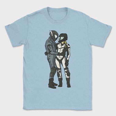 Motorcyclist Couple Love, Tricou Barbati (Unisex)