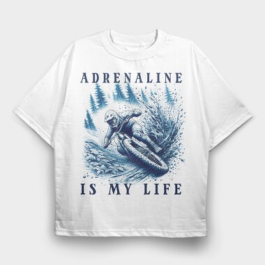 Mountain Bike Sport, Tricou Oversize Barbati (Unisex)
