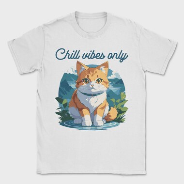 Mountain Cat Chill, Tricou Barbati (Unisex)