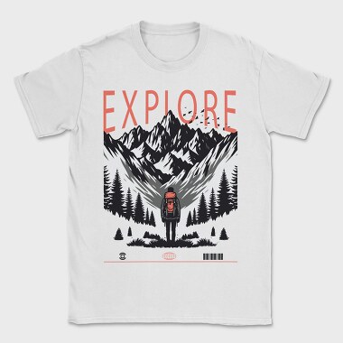 Mountain Explorer Explore, Tricou Barbati (Unisex)