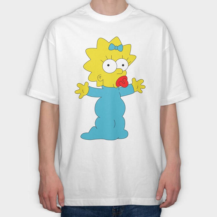 Cartoon Retro the Simpsons 3, Tricou Oversize Barbati (Unisex)