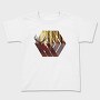 Deer Illustration Geometric Forest, Tricou Copii