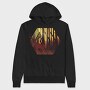 Deer Illustration Geometric Forest, Hanorac Oversize Barbati (Unisex)