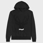 Deer Illustration With Text, Hanorac Oversize Barbati (Unisex)