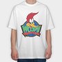 Cartoon Retro Woody Woodpecker 3, Tricou Oversize Barbati (Unisex)