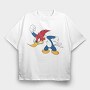 Cartoon Retro Woody Woodpecker 5, Tricou Oversize Barbati (Unisex)