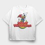 Cartoon Retro Woody Woodpecker 4, Tricou Oversize Barbati (Unisex)