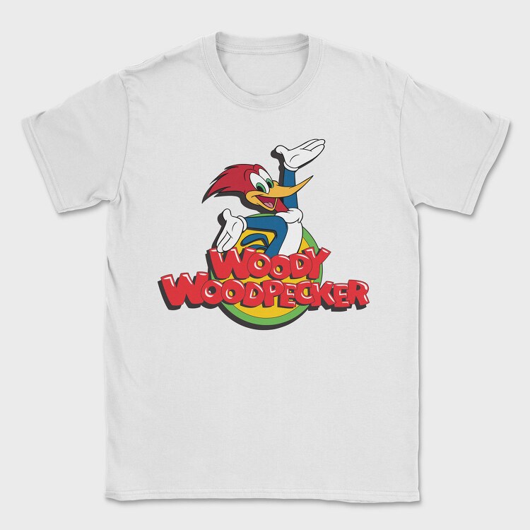 Cartoon Retro Woody Woodpecker 4, Tricou Barbati (Unisex)