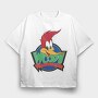 Cartoon Retro Woody Woodpecker 3, Tricou Oversize Barbati (Unisex)