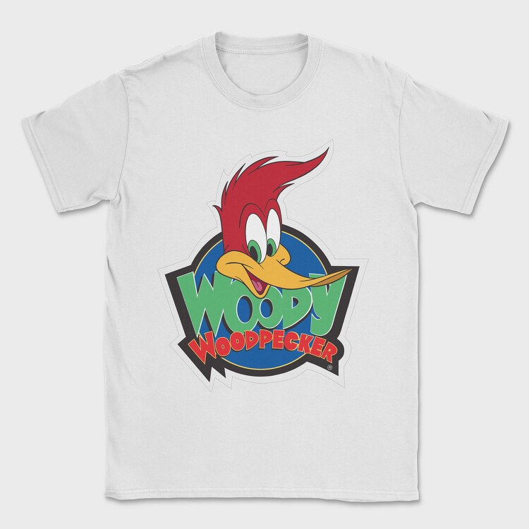 Cartoon Retro Woody Woodpecker 3, Tricou Barbati (Unisex)