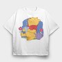 Cartoon Retro Winnie the Pooh 6, Tricou Oversize Barbati (Unisex)