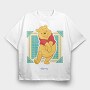 Cartoon Retro Winnie the Pooh 4, Tricou Oversize Barbati (Unisex)