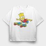 Cartoon Retro the Simpsons 5, Tricou Oversize Barbati (Unisex)