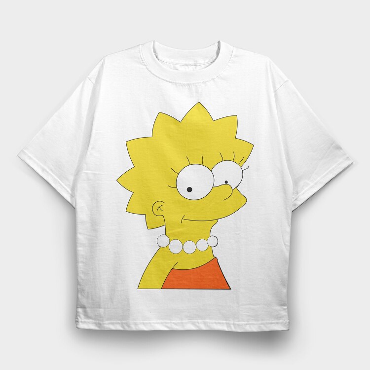 Cartoon Retro the Simpsons 4, Tricou Oversize Barbati (Unisex)