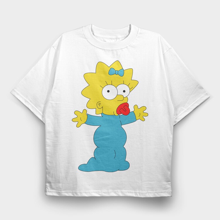Cartoon Retro the Simpsons 3, Tricou Oversize Barbati (Unisex)