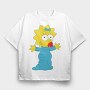Cartoon Retro the Simpsons 3, Tricou Oversize Barbati (Unisex)