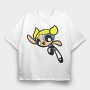 Cartoon Retro the Powerpuff Girls 4, Tricou Oversize Barbati (Unisex)
