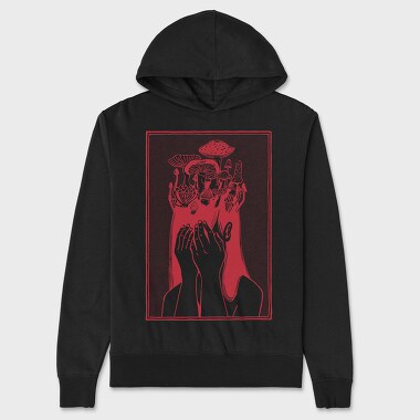 Mushroom Girl, Hanorac Oversize Barbati (Unisex)