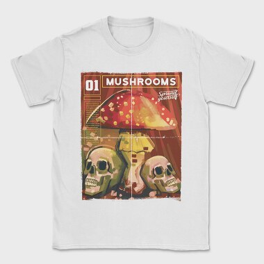 Mushrooms Magazine One Mushroom, Tricou Barbati (Unisex)