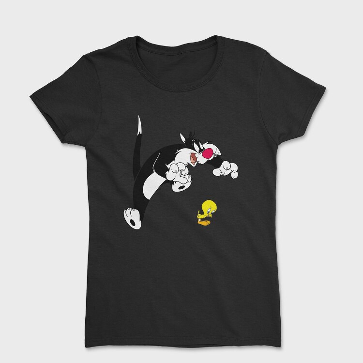 Cartoon Retro Silvestre 1, Tricou Femei