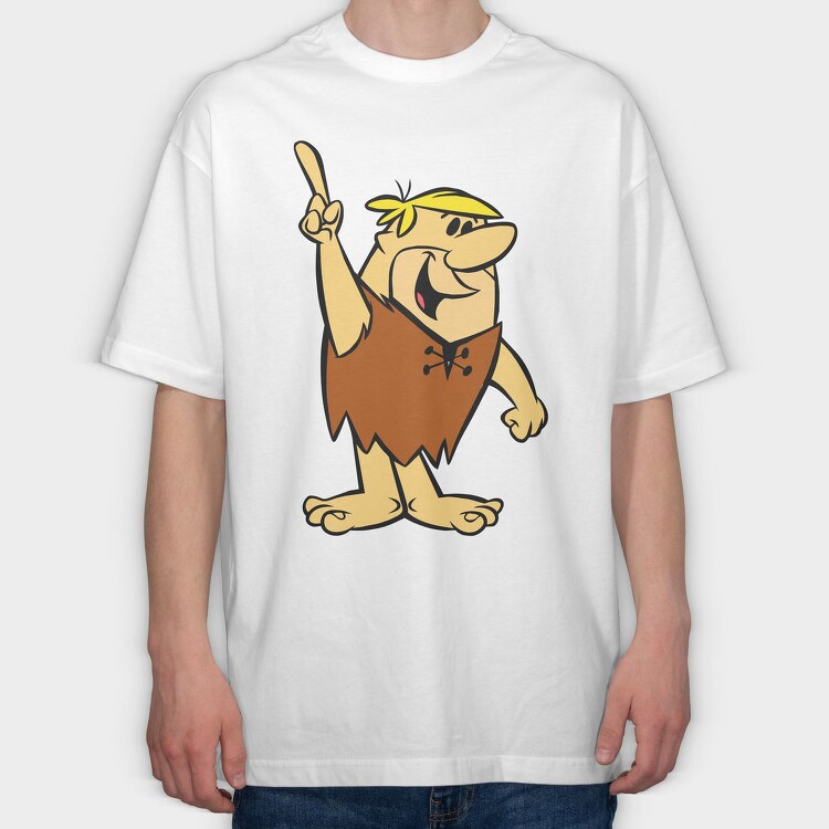 Cartoon Retro the Flintstones 6, Tricou Oversize Barbati (Unisex)