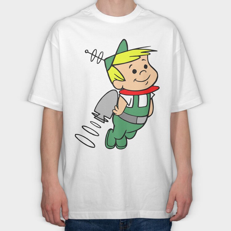 Cartoon Retro the Jetsons 6, Tricou Oversize Barbati (Unisex)