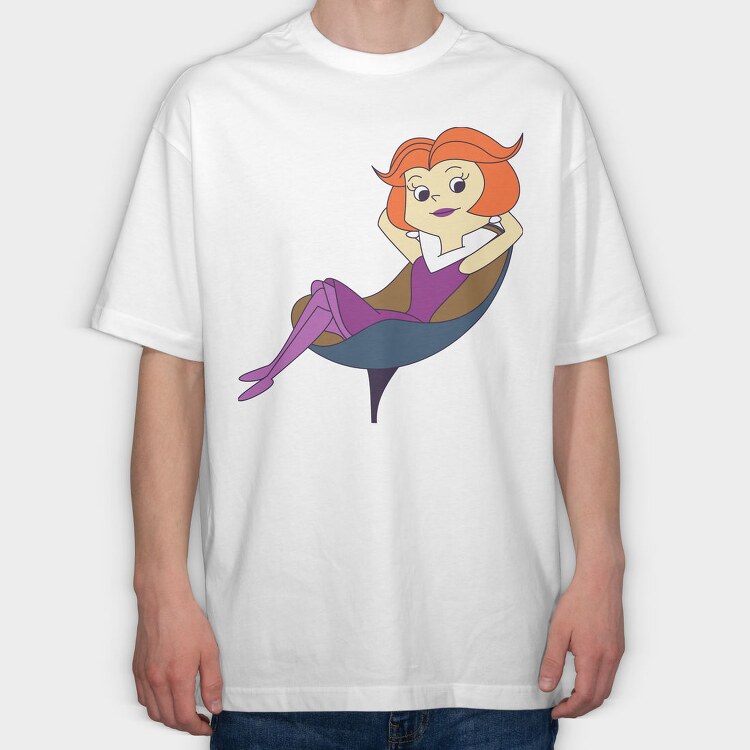 Cartoon Retro the Jetsons 5, Tricou Oversize Barbati (Unisex)
